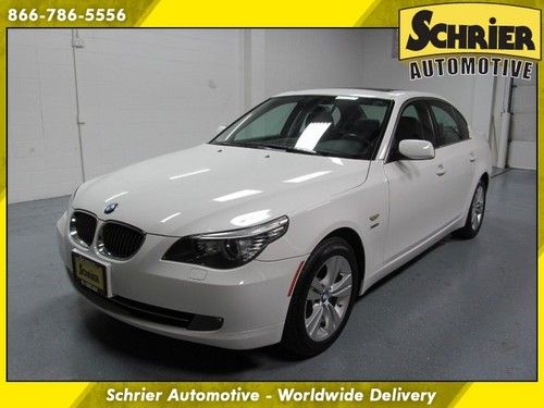 2010 bmw 528i xdrive white sunroof navigation warranty hd radio bluetooth