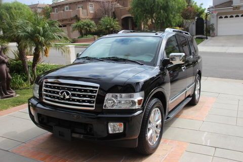 **2010 infiniti qx56 2wd fully loaded low low miles black/tan california car**