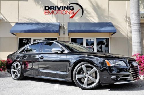 2013 audi s8 quattro tiptronic! black/black! low miles!