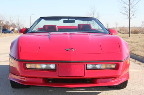 1989 chevrolet corvette convertible 5.7l automatic leather a/c only 79k miles