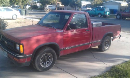 1993 chevrolet s10 red