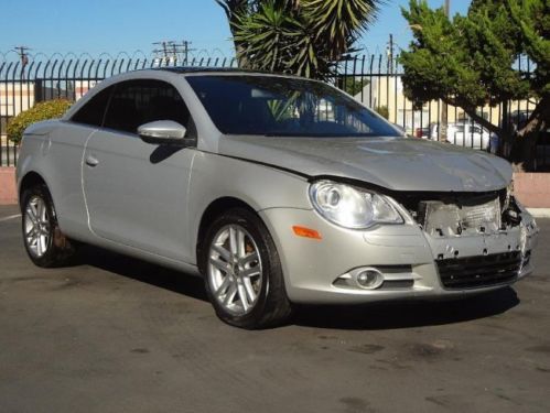 2009 volkswagen eos lux damaged rebuilder economical convertible export welcome!