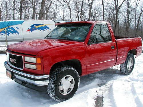 1997 gmc clear title 4x4 no reserve 4.3 vortec pickup truck runs drives classic