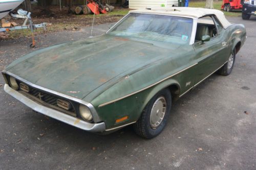 1972 ford mustang convertible convt 2nd  owner &#034;barn find&#034; matching #&#039;s