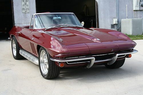 1965 corvette convertible 327ci matching numbers 4-speed side exhaust l@@k video