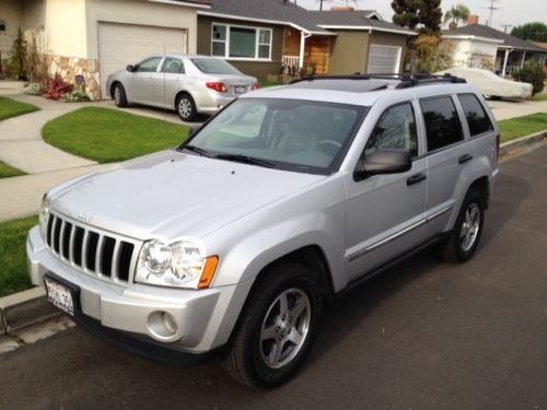 Jeep grand cherokee rocky mountain edition silver 6-cd changer leather sunroof