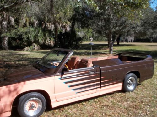 1984 chevy s10 l.bed custom/show/street rod/ pickup/ convertible hdtp.