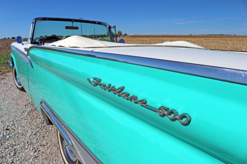 1959 ford fairlane 500 sunliner convertible