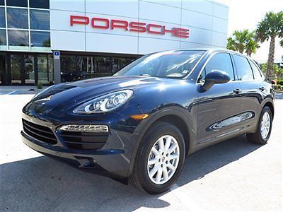 2010 porsche cayenne 3.6l awd dark blue metallic porsche certified