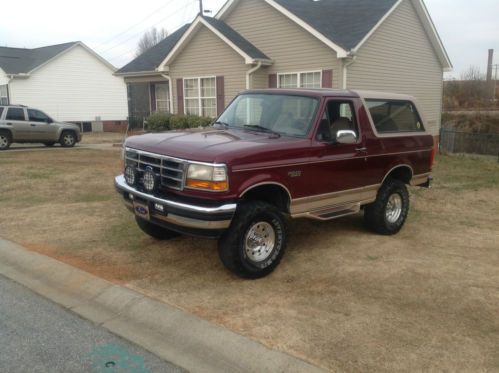 1996 ford bronco eddie bauer sport utility 2-door 5.8l