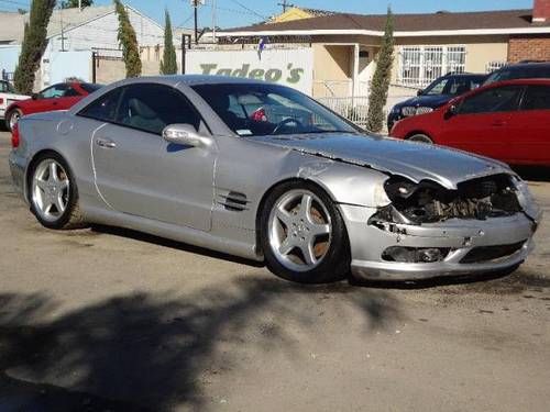 2003 mercedes-benz sl 500 damaged salvage low miles wont last export welcome!!