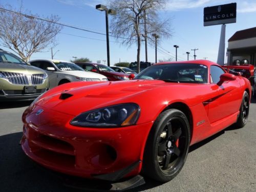 2009 dodge viper srt10 acr -rare,stripe delete,9k mi,like new,red,we finance,tx