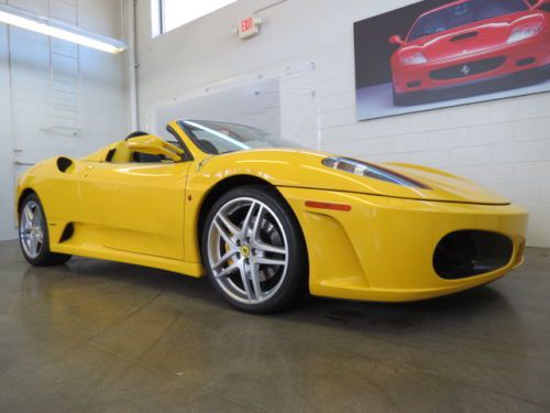 F430 spider daytona seats f1 transmission 9800 miles leather yellow