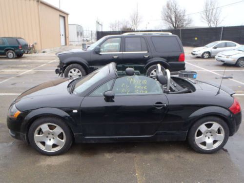 Audi tt quattro turbo roadster convertible black on black manual stick shift obo