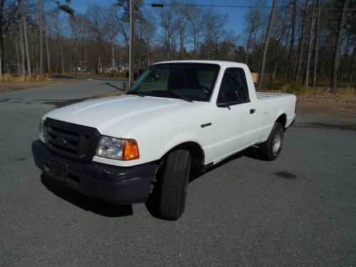 2004 ford ranger xlt white pickup v6 like new clean low miles no reserve