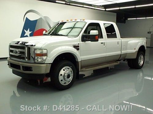 2008 ford f-450 king ranch crew 4x4 diesel drw nav 31k texas direct auto