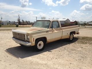 1977 gmc 3/4ton pickup truck, not running, no reserve has 454 v8