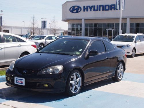 2006 acura rsx type-s manual coupe blk on blk alloys leather roof texas 1-owner