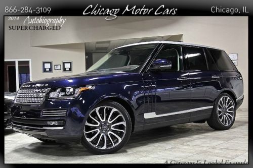 2014 land rover range rover autobiography suv $140k+msrp oneowner style 7 wheels