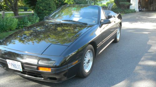 Mazda rx7 convertible black 5 speed 1.3b rotary w/fuel injection