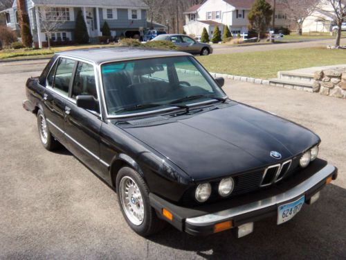 1984 533i black with black leather manual transmission