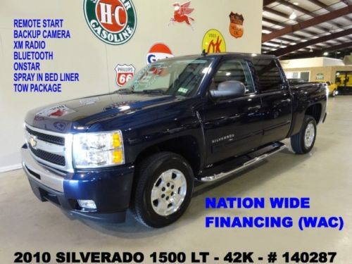 2010 silverado 1500 crew cab lt 4x2,remote start,back-up cam,b/t,42k,we finance!