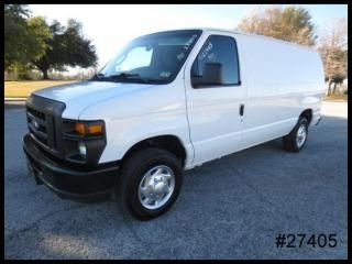 '10 econoline e150 cargo service utility work van adrian bulkhead - we finance!