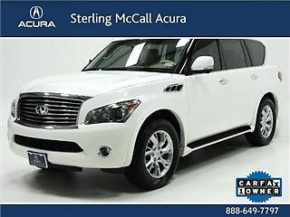 2012 infiniti qx56 luxury suv navi snrf lthr back up camera rear dvd ent 6cd