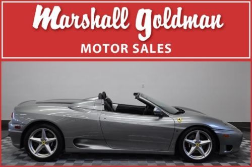 2004 ferrari 360 spider titanium/black f1 shields only 3700 miles