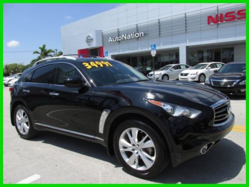 12 obsidian black 3.5l v6 fx-35 suv *navigation *quilted leather seats *1 owner