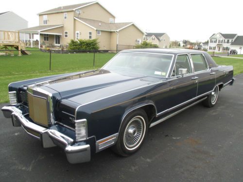 1979 lincoln continental town car collector series