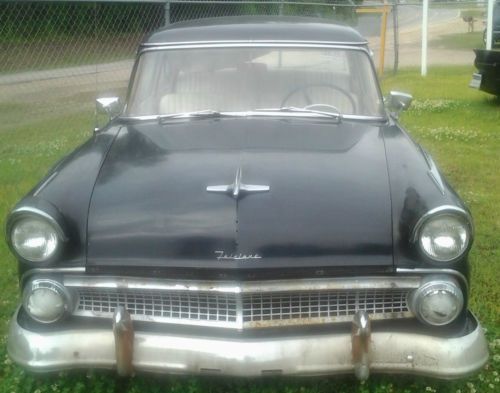 1955 Fairlane Club Sedan *Original Parts* Chrome Black Strong Engine Project, image 3