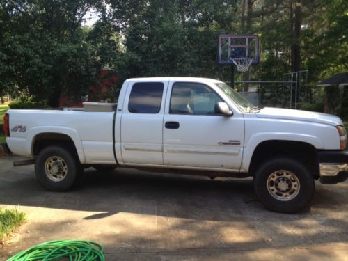 2006 duramax 4x4 chevy silverado 2500 hd ls ext cab pickup 4-dr 6.6l no reserve!