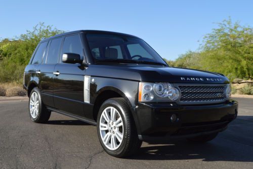 **09 supercharged range rover! black/ ivory! gorgeous condition! rear dvd!