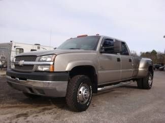 L@k duramax diesel k3500 4wd chevy crew cab ac tv banks nicest 2003 dually truck