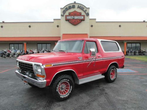 1978 ford bronco ranger xlt 4x4 400 big block factory ac **vintage***reduced**