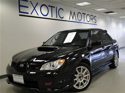 2007 subaru impreza wrx sti awd 6-spd blk/blk&amp;blue turbo xenons only 51k miles