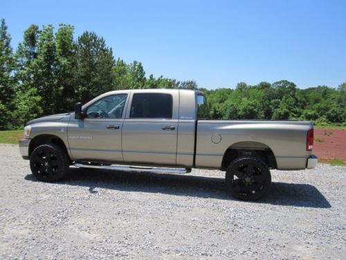 2006 dodge 2500 slt mega cab 4wd cummins 5.9l low miles sunroof rhino diesel @@