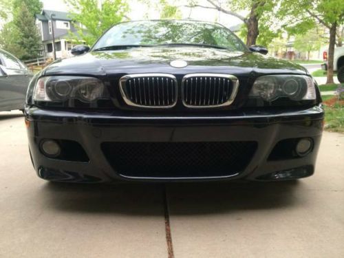 2004 bmw m3 base coupe 2-door 3.2l black carbon/cinnamon 67k miles 6speed