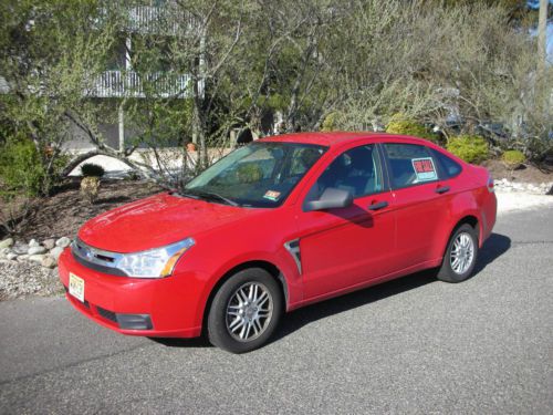 !!! 2008 ford focus se red sync bluetooth 51k miles one owner no reserve!!!