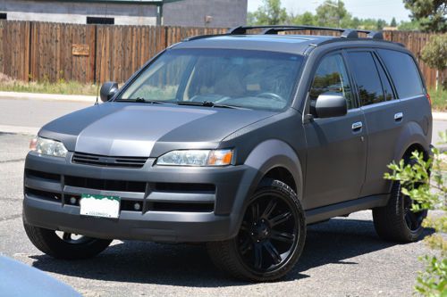2002 isuzu axiom xs suv custom carbon fiber wrap, 20&#034; wheels, 74k miles, leather