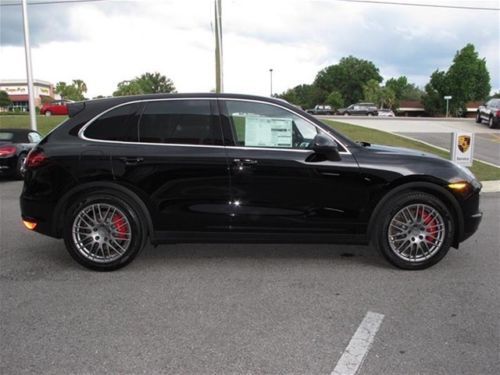 2014 porsche cayenne turbo - black - loaded brand new