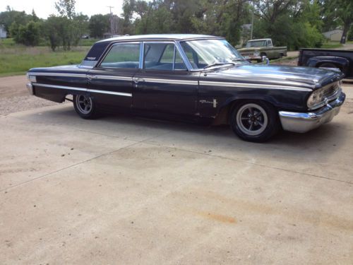 1963 ford galaxie 4dr torque thrusts lowered lowrider hot rod dual exhaust 1964