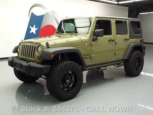 2013 jeep wrangler unltd sport hard top 4x4 auto 16k mi texas direct auto