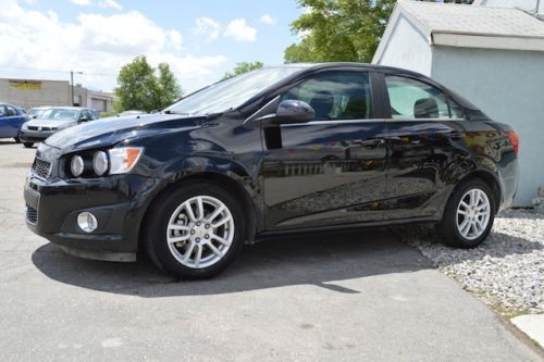 2012 chevrolet sonic sedan 4-door damaged repairable runs! gas-saver!