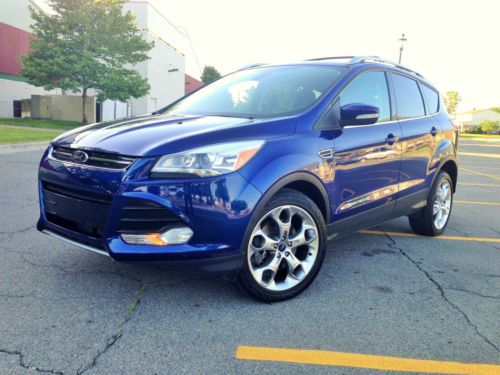 No reserve 2013 ford escape titanium sport ecoboost-nav-pano-cam-sens-37k m