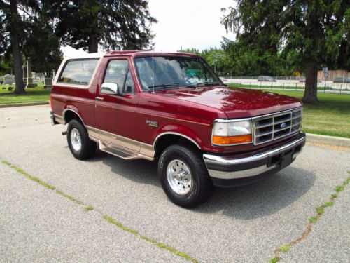 1996 bronco 117k actual miles! original paint! 5.8 liter v8 leather tow package