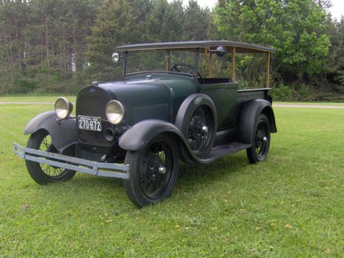 *** 1928 ford model a roadster pickup / canopy express ***