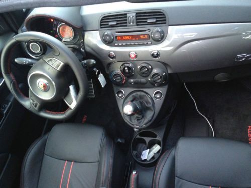 2012 FIAT 500 ABARTH Coupe Silver ONE OWNER Manual Trans TURBO, US $17,000.00, image 5