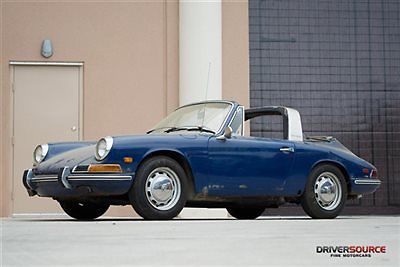 1968 porsche 912 soft window targa - coa, matching-numbers, 38 year ownership!